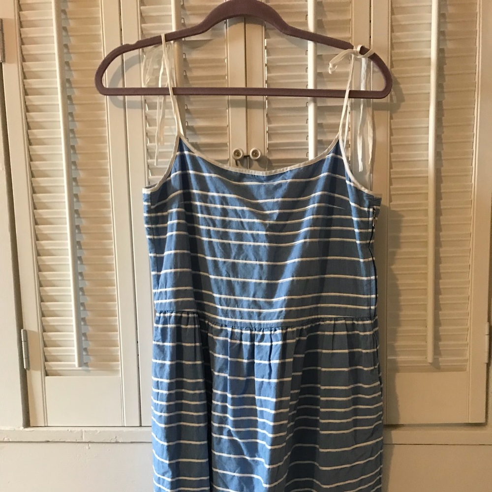 Gap striped chambray sundress